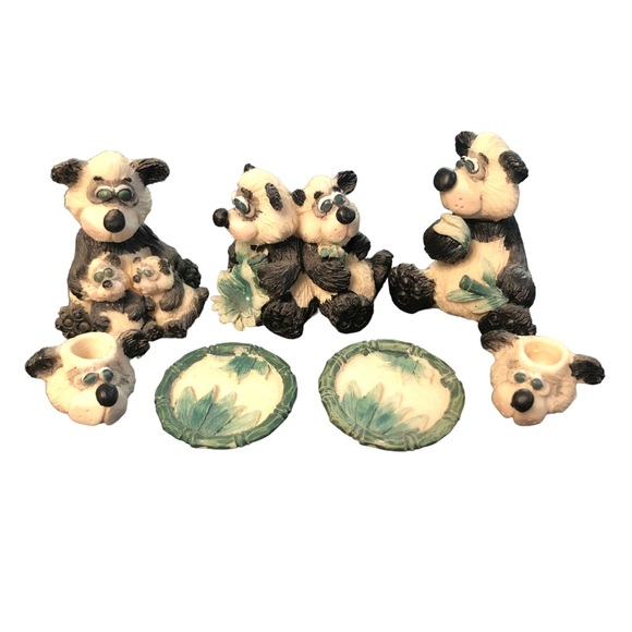 Panda Family Miniature Tea Set - Picture 3 of 9